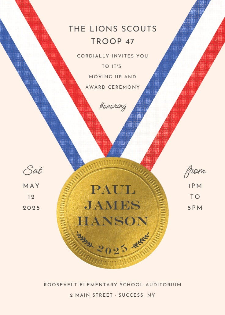 Mini mvp - sports & games invitation